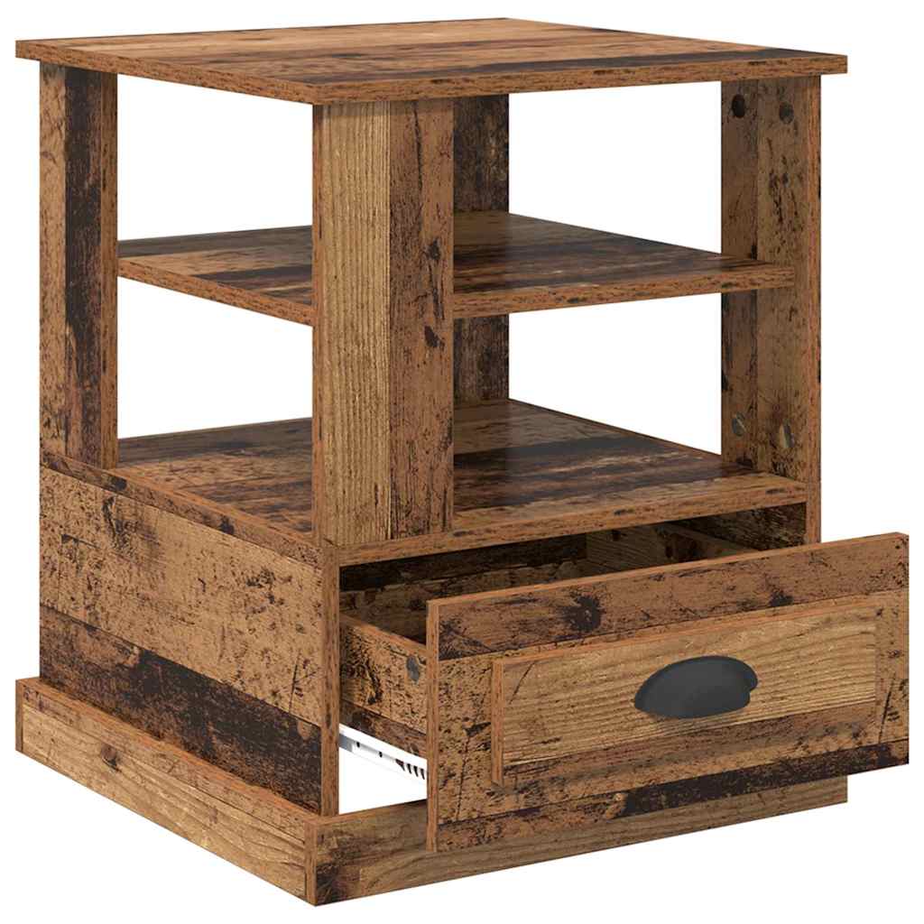 Bedside Cabinet Old Wood 50 x 50 x 60 cm Engineered Wood