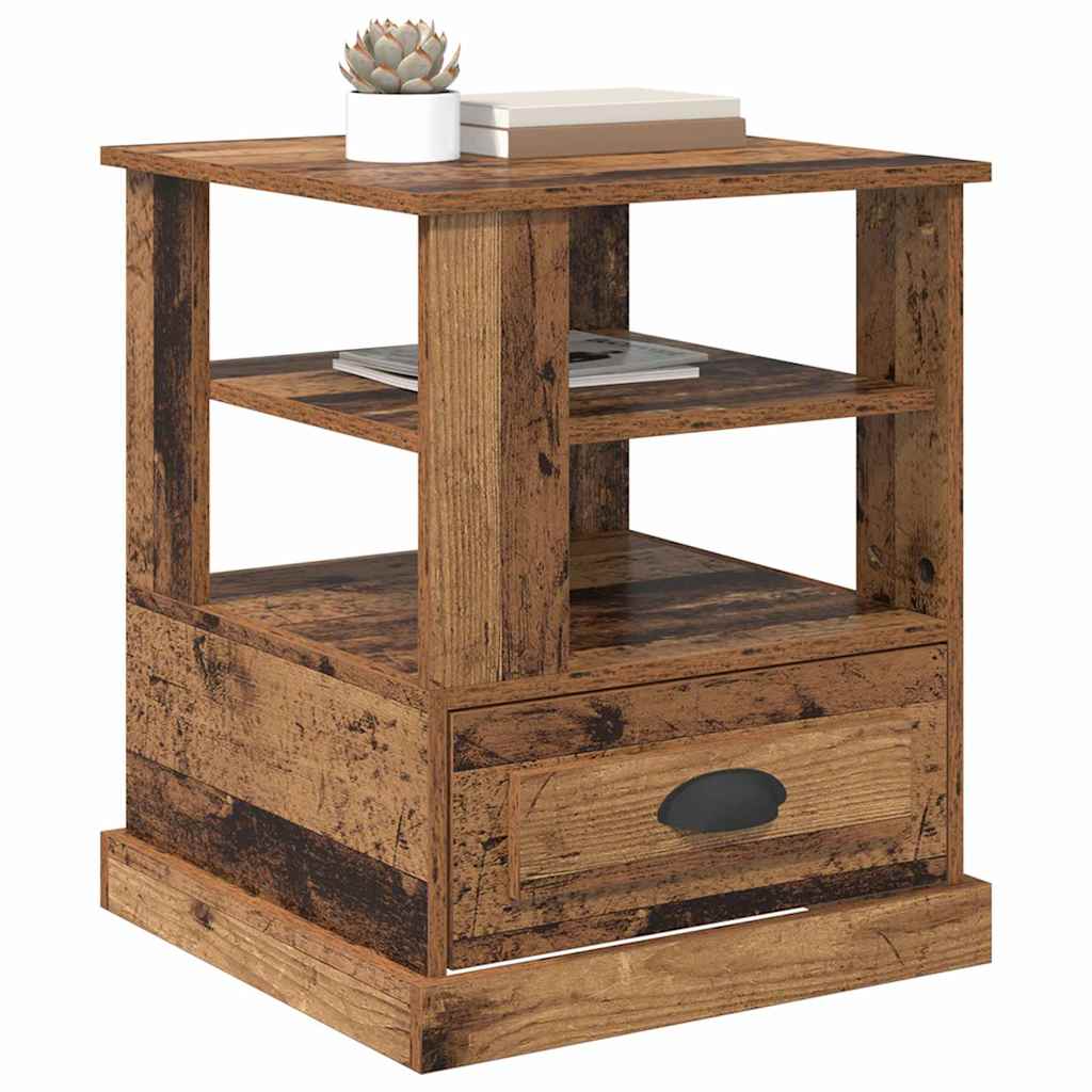 Bedside Cabinet Old Wood 50 x 50 x 60 cm Engineered Wood