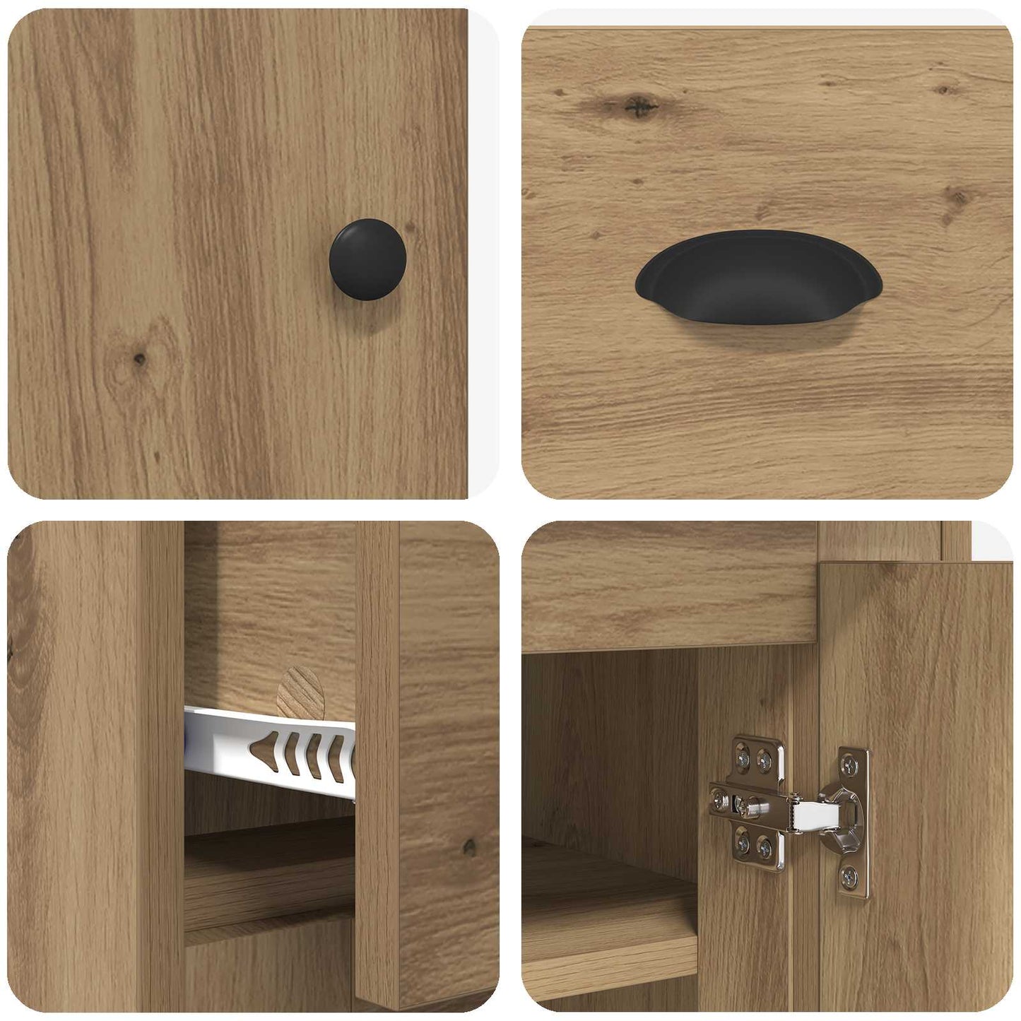 Highboard Artisan Oak 70 x 35.5 x 67.5 cm Engineered Wood