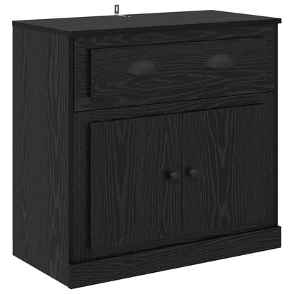 Highboard Black Oak 70 x 35.5 x 67.5 cm Engineered Wood