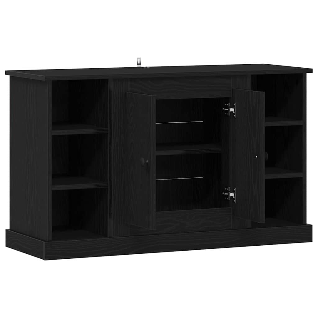 Sideboard Black Oak 100 x 35.5 x 60 cm Engineered Wood