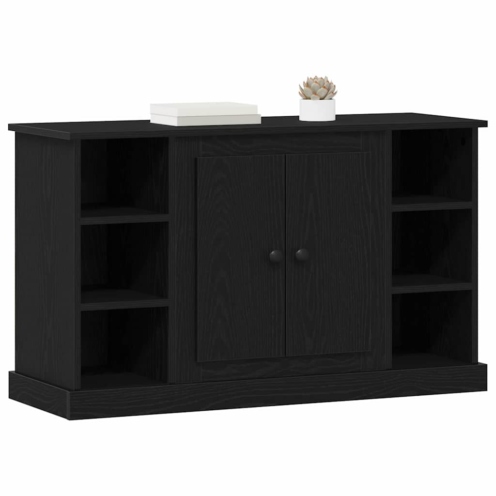 Sideboard Black Oak 100 x 35.5 x 60 cm Engineered Wood