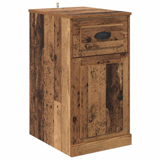 Side Cabinet 40 x 50 x 75 cm Engineered Wood Old Wood