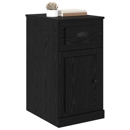 Side Cabinet Black Oak 40 x 50 x 75 cm Engineered Wood