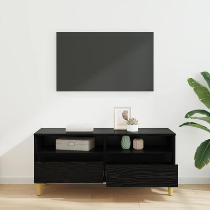 TV Cabinet Black Oak 100 x 34.5 x 44.5 cm Engineered Wood