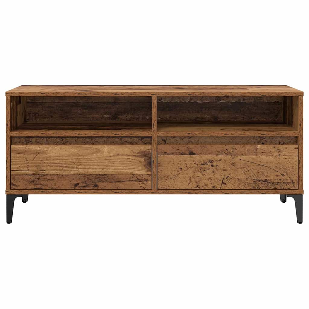 TV Cabinet with Drawer Old Wood 100 x 34.5 x 44.5 cm