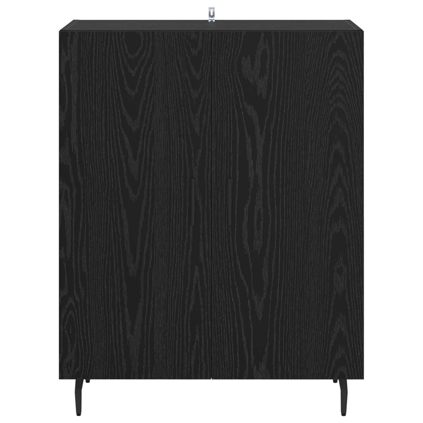Sideboard Black Oak 69.5 x 34 x 90 cm Engineered Wood