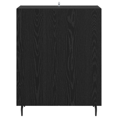 Sideboard Black Oak 69.5 x 34 x 90 cm Engineered Wood