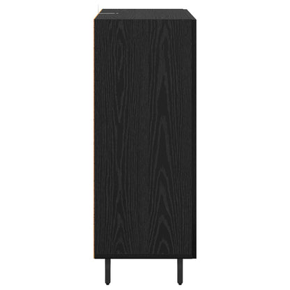 Sideboard Black Oak 69.5 x 34 x 90 cm Engineered Wood