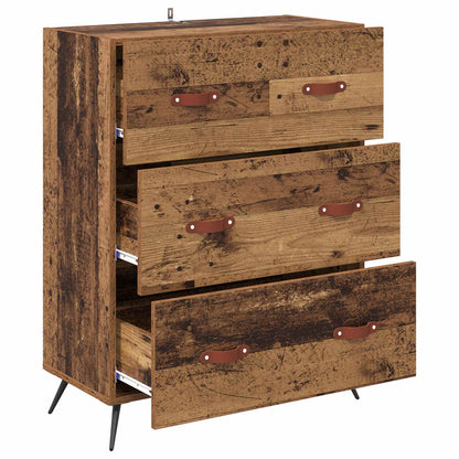 Chest of Drawers Old Wood 69.5 x 34 x 90 cm Engineered Wood