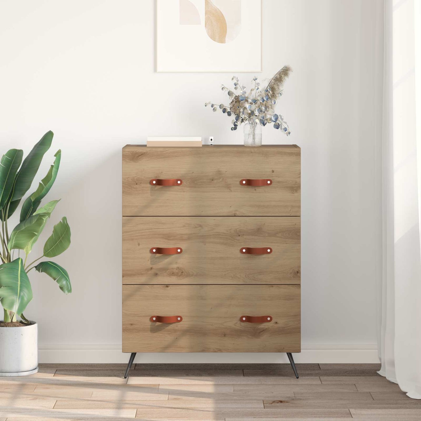 Chest of Drawers Artisan Oak 69.5 x 34 x 90 cm Engineered Wood