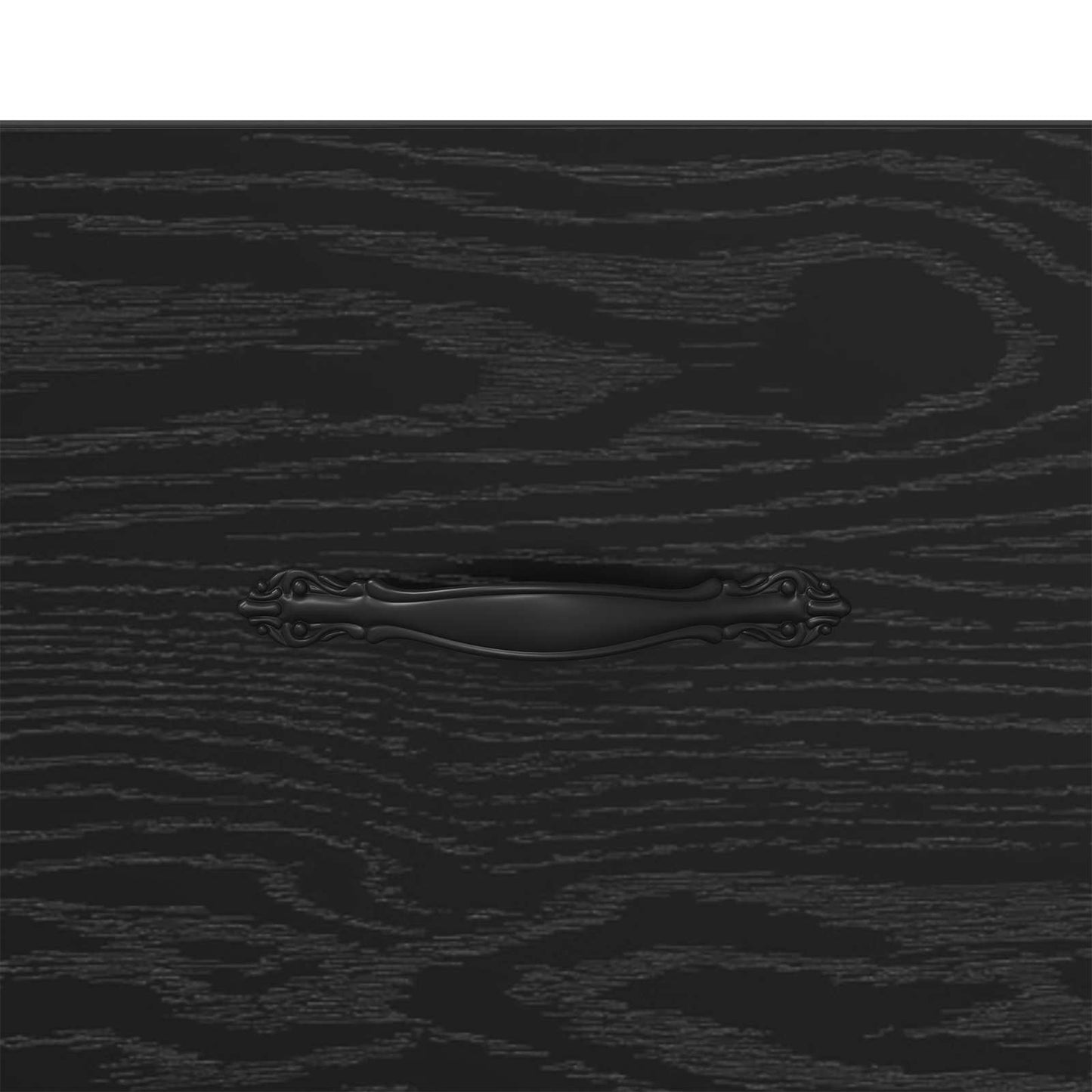 Sideboard Black Oak 69.5 x 34 x 90 cm Engineered Wood and Iron