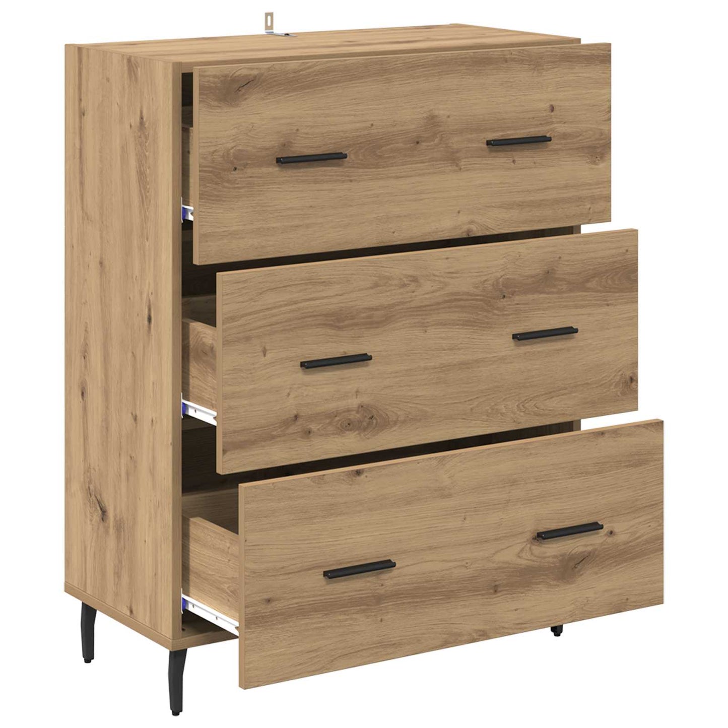 Sideboard with Drawer Artisan Oak 69.5 x 34 x 90 cm