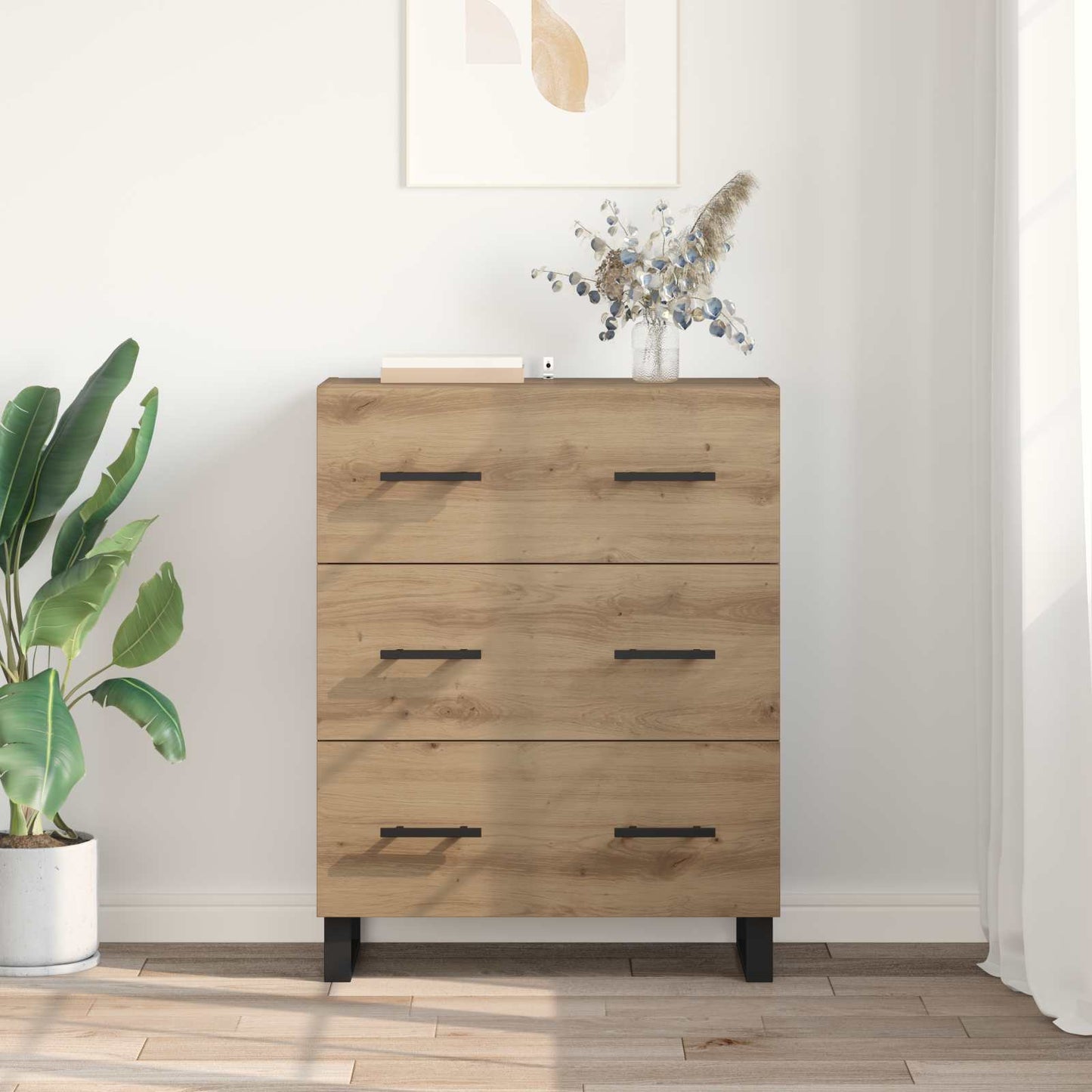 Sideboard with Drawer Artisan Oak 69.5 x 34 x 90 cm