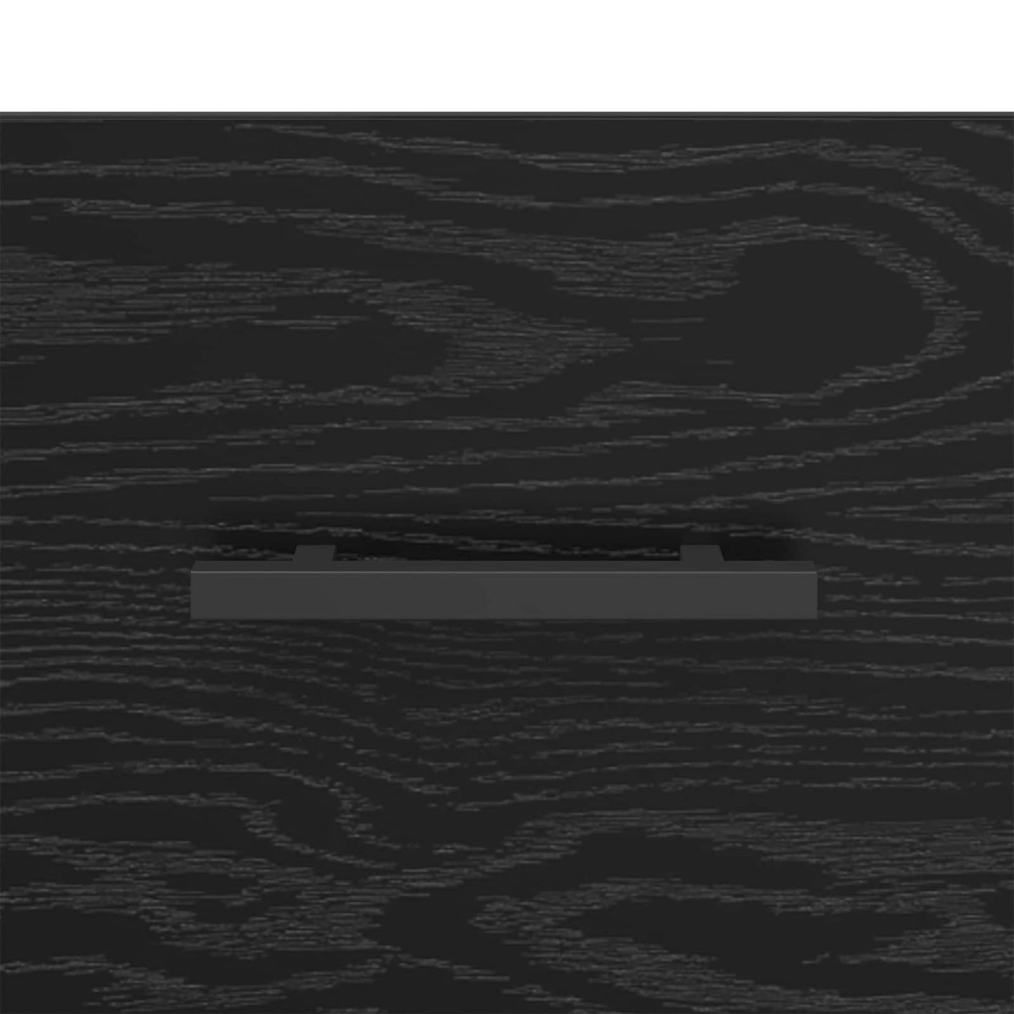 Sideboard Black Oak 69.5 x 34 x 90 cm Engineered Wood and Iron