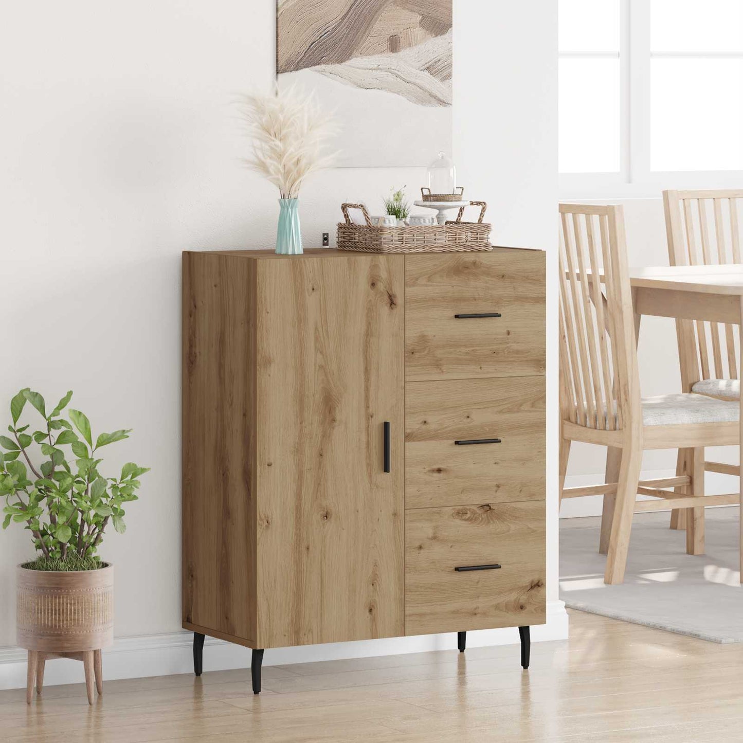 Sideboard Artisan Oak 69.5 x 34 x 90 cm