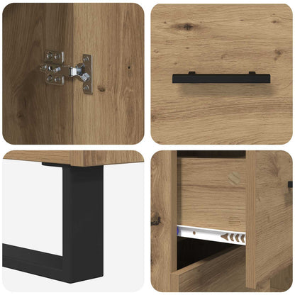 Sideboard with Drawer Artisan Oak 69.5 x 34 x 90 cm