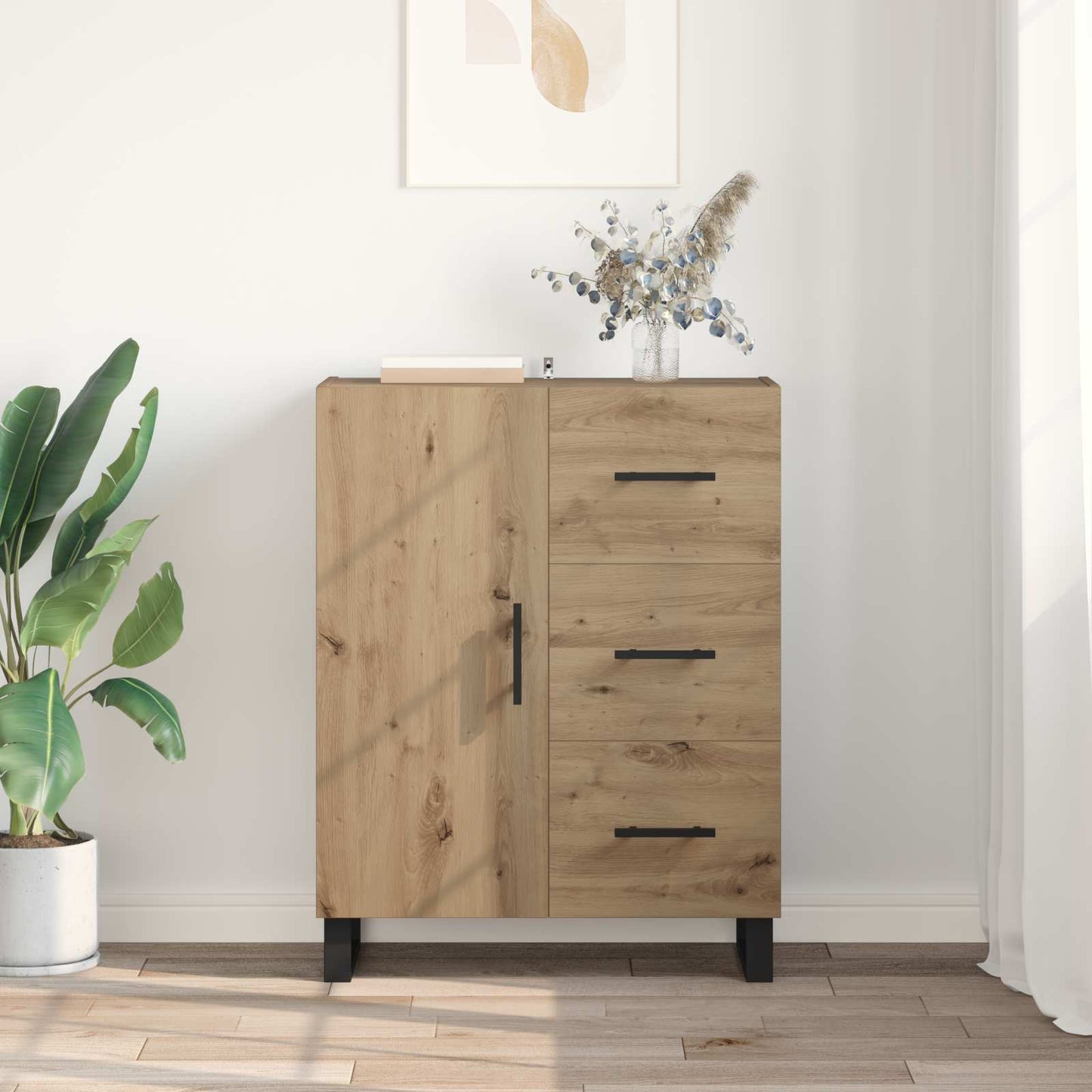 Sideboard with Drawer Artisan Oak 69.5 x 34 x 90 cm