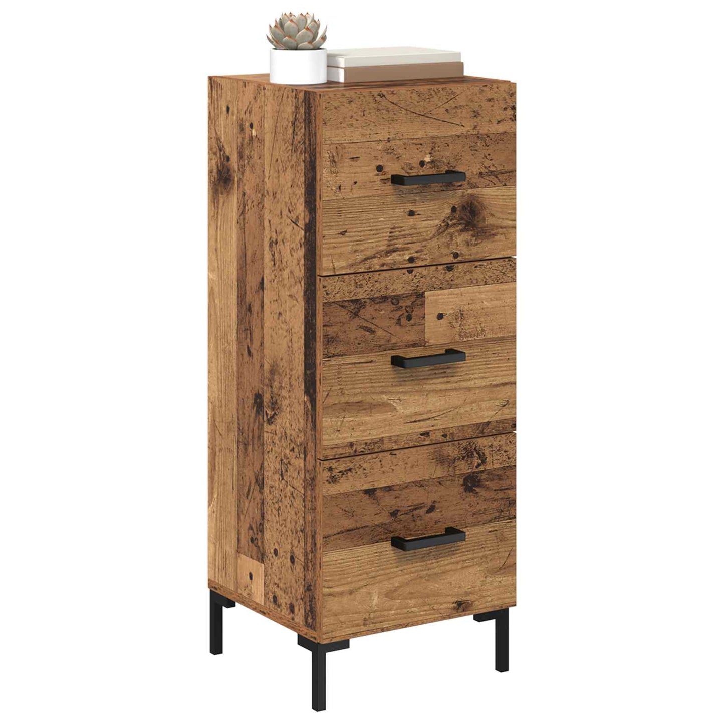 Sideboard Old Wood 34.5 x 34 x 90 cm Engineered Wood