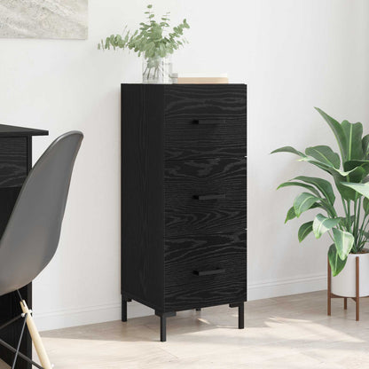 Sideboard Black Oak 34.5 x 34 x 90 cm Engineered Wood