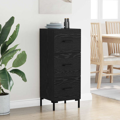 Sideboard Black Oak 34.5 x 34 x 90 cm Engineered Wood