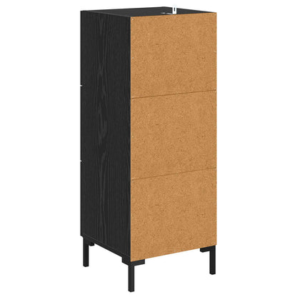 Sideboard Black Oak 34.5 x 34 x 90 cm Engineered Wood