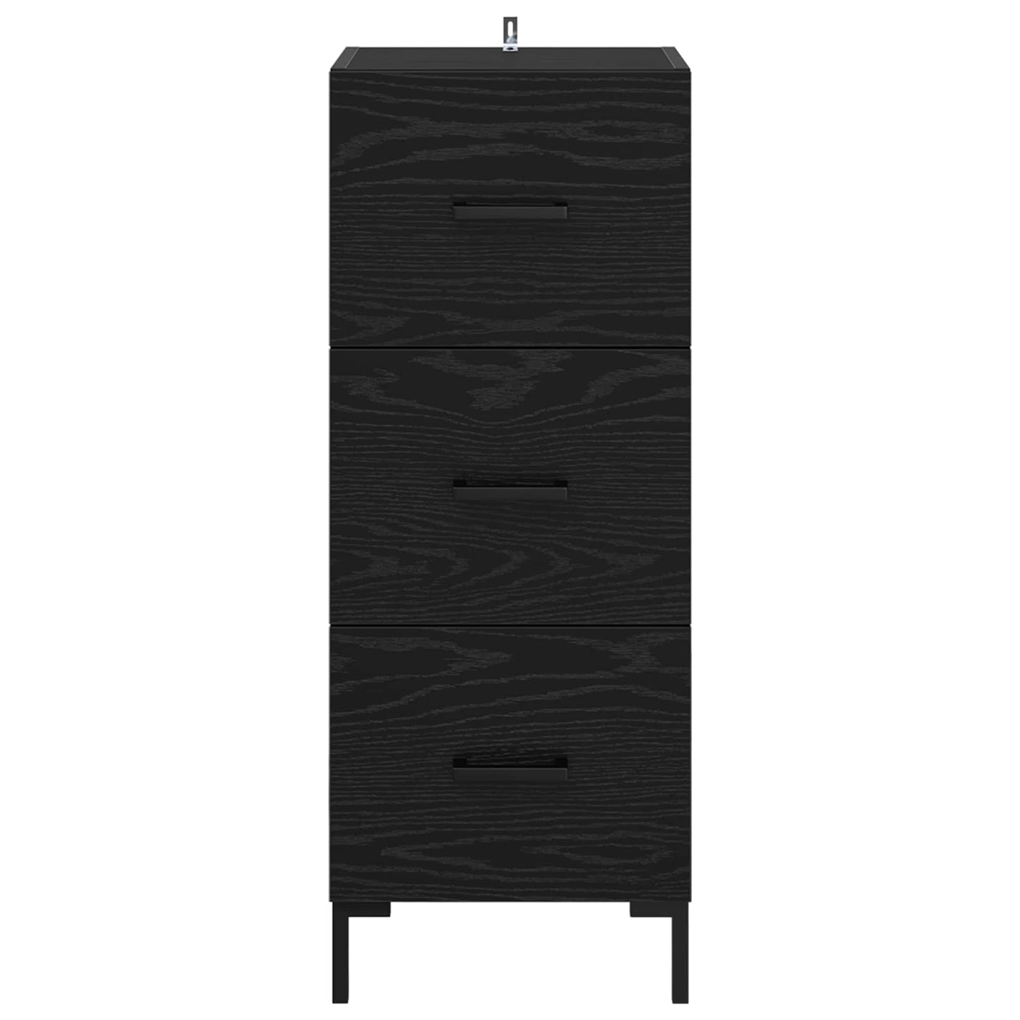 Sideboard Black Oak 34.5 x 34 x 90 cm Engineered Wood