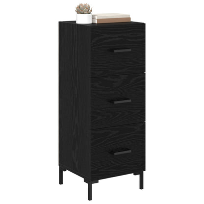 Sideboard Black Oak 34.5 x 34 x 90 cm Engineered Wood