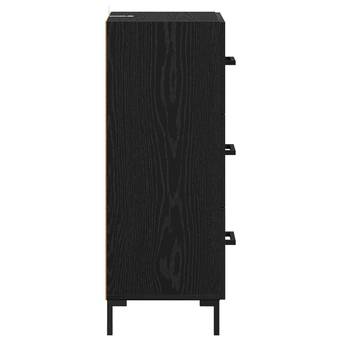 Sideboard Black Oak 34.5 x 34 x 90 cm Engineered Wood