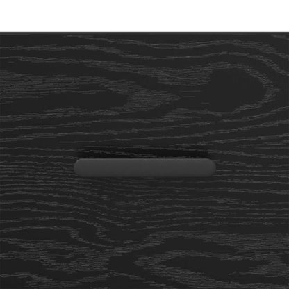 Sideboard Black oak 34 x 34.5 x 90 cm Engineered wood