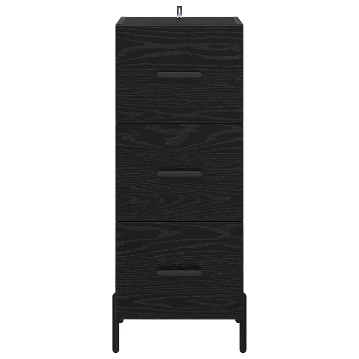 Sideboard Black oak 34 x 34.5 x 90 cm Engineered wood