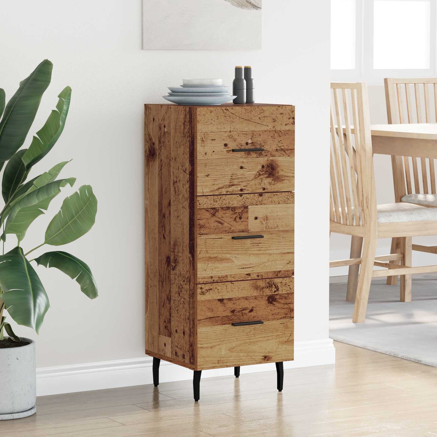 Sideboard Old wood 34 x 34.5 x 90 cm Engineered wood