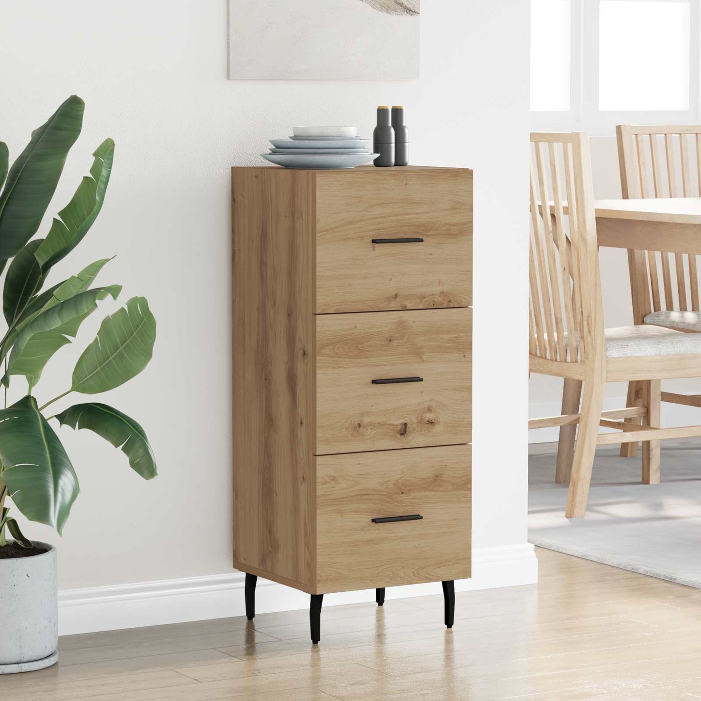 Sideboard Artisan oak 34 x 34.5 x 90 cm Engineered wood