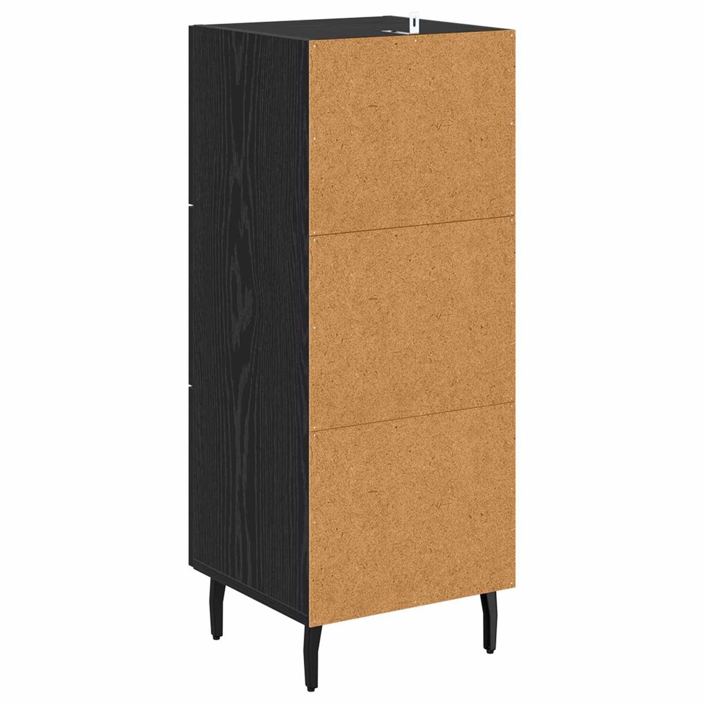 Sideboard Black oak 34 x 34.5 x 90 cm Engineered wood