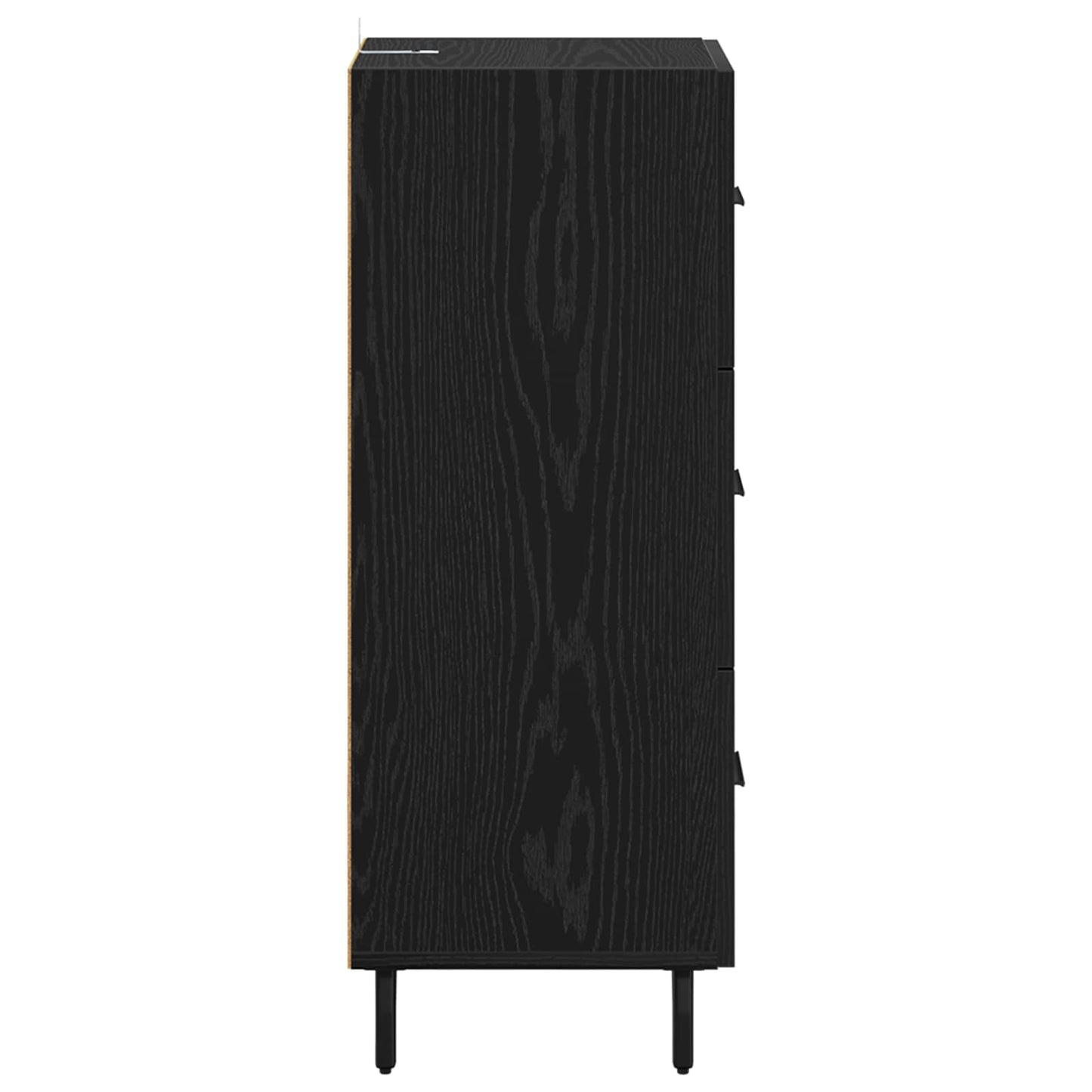 Sideboard Black oak 34 x 34.5 x 90 cm Engineered wood