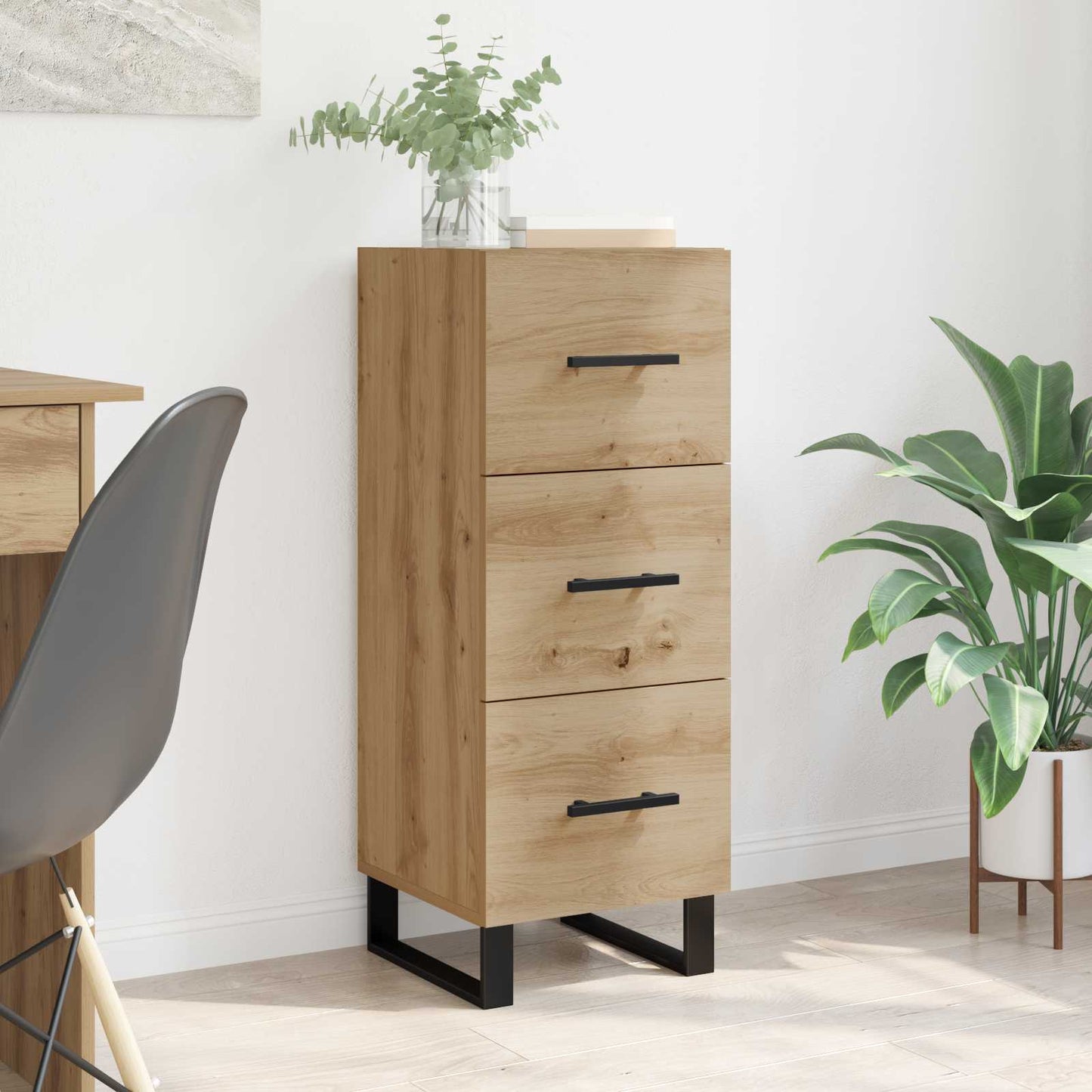 Sideboard with Drawer Artisan Oak 34.5 x 34 x 90 cm