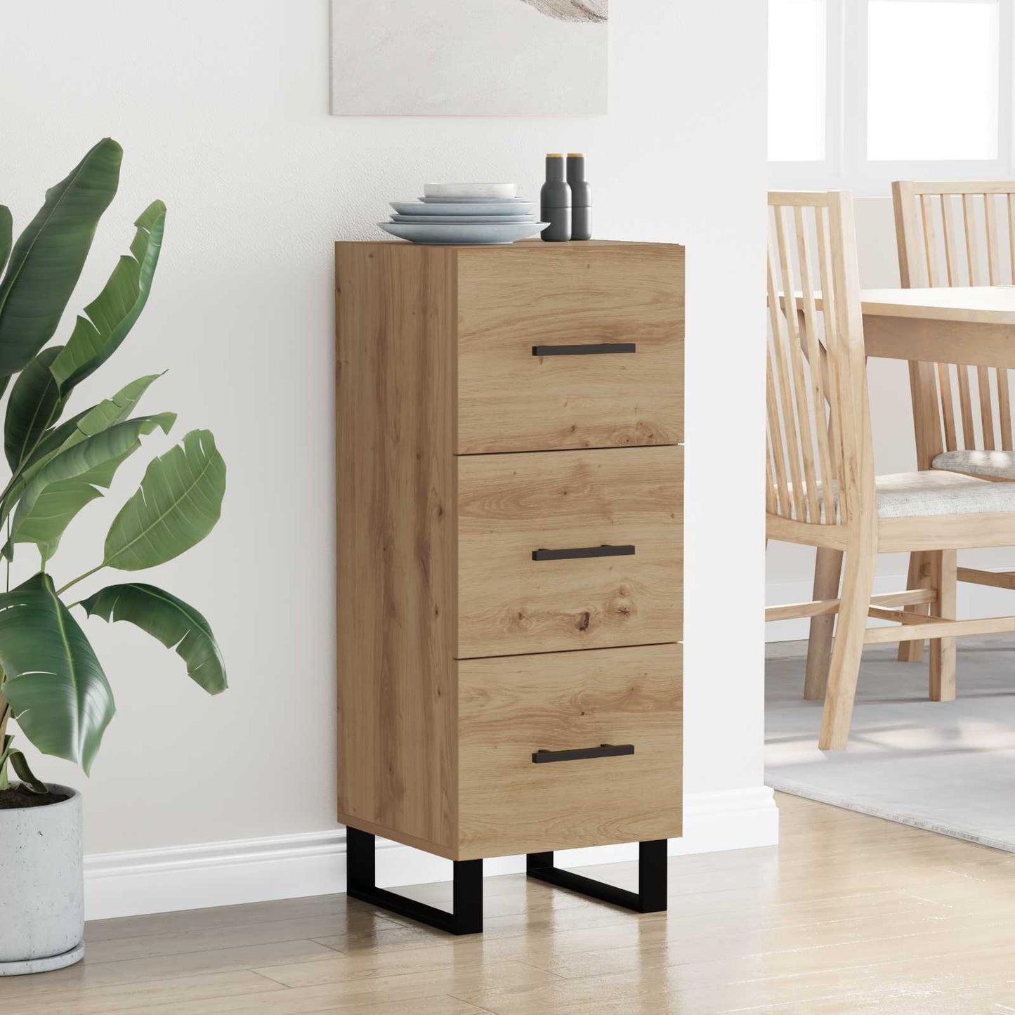Sideboard with Drawer Artisan Oak 34.5 x 34 x 90 cm