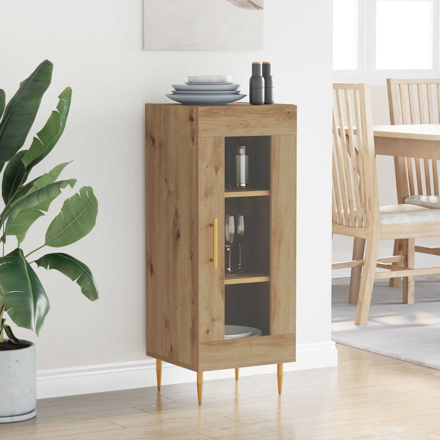 Sideboard Artisan oak 34 x 34.5 x 90 cm Engineered wood