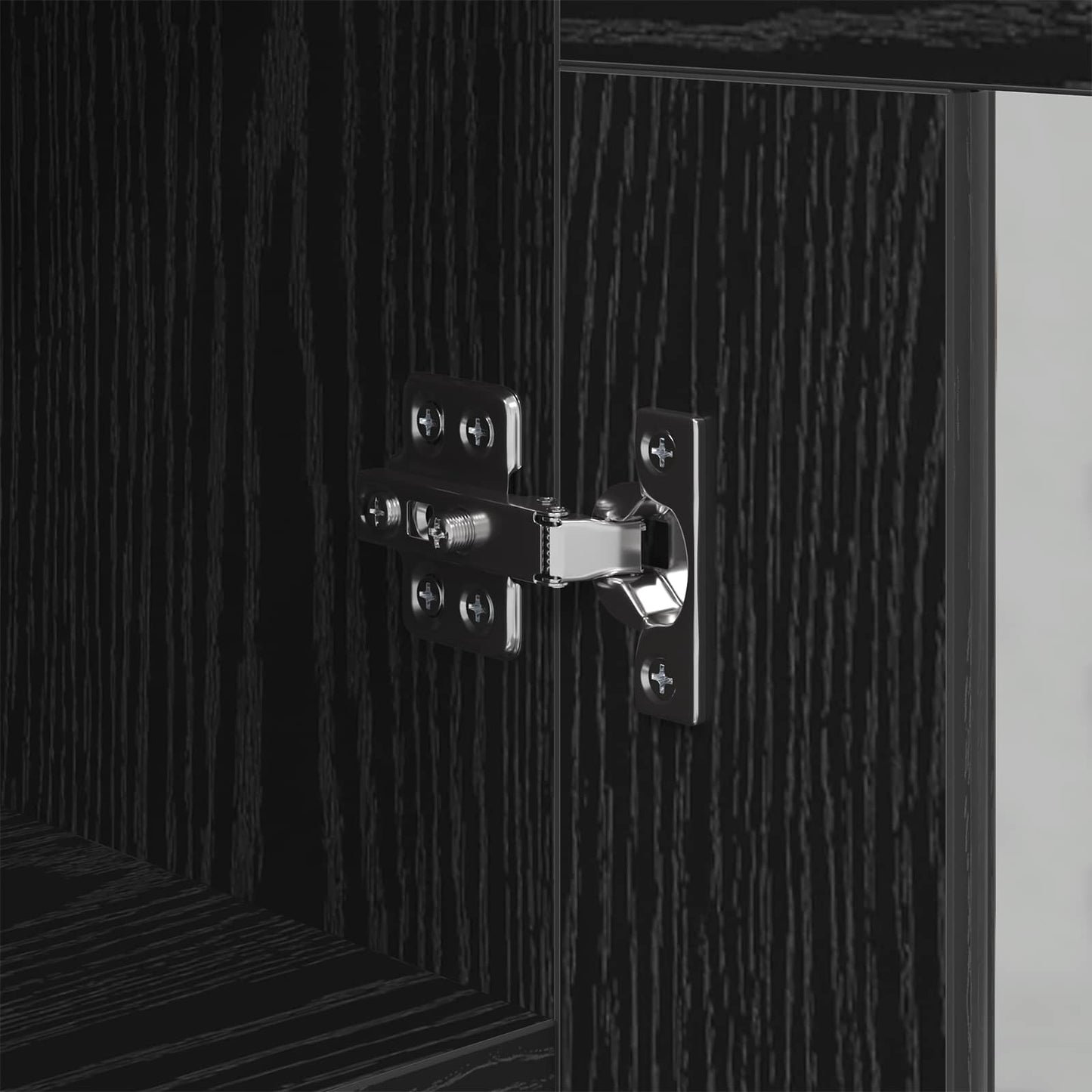 Sideboard Black oak 34 x 34.5 x 90 cm Engineered wood