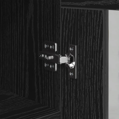 Sideboard Black oak 34 x 34.5 x 90 cm Engineered wood
