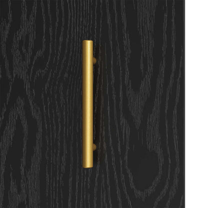 Sideboard Black oak 34 x 34.5 x 90 cm Engineered wood