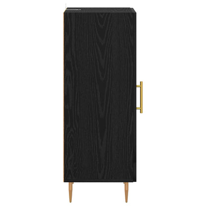 Sideboard Black oak 34 x 34.5 x 90 cm Engineered wood