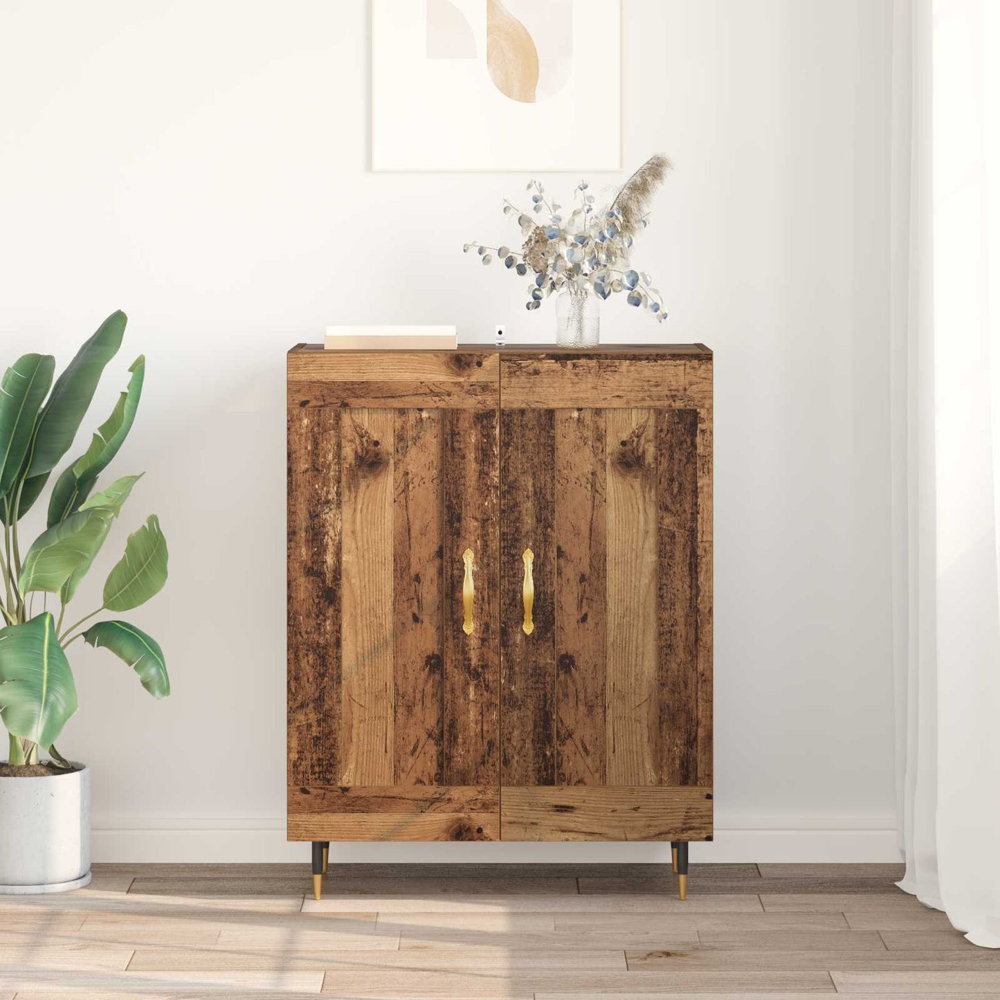 Sideboard Old Wood 69.5 x 34 x 90 cm Engineered Wood