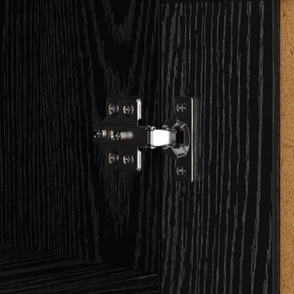 Sideboard Black Oak 69.5 x 34 x 90 cm Engineered Wood