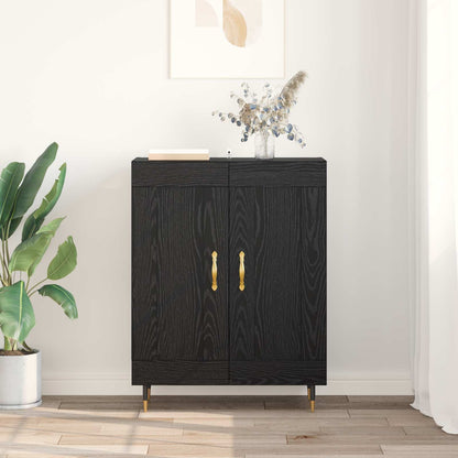 Sideboard Black Oak 69.5 x 34 x 90 cm Engineered Wood