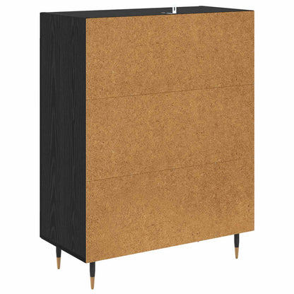 Sideboard Black Oak 69.5 x 34 x 90 cm Engineered Wood