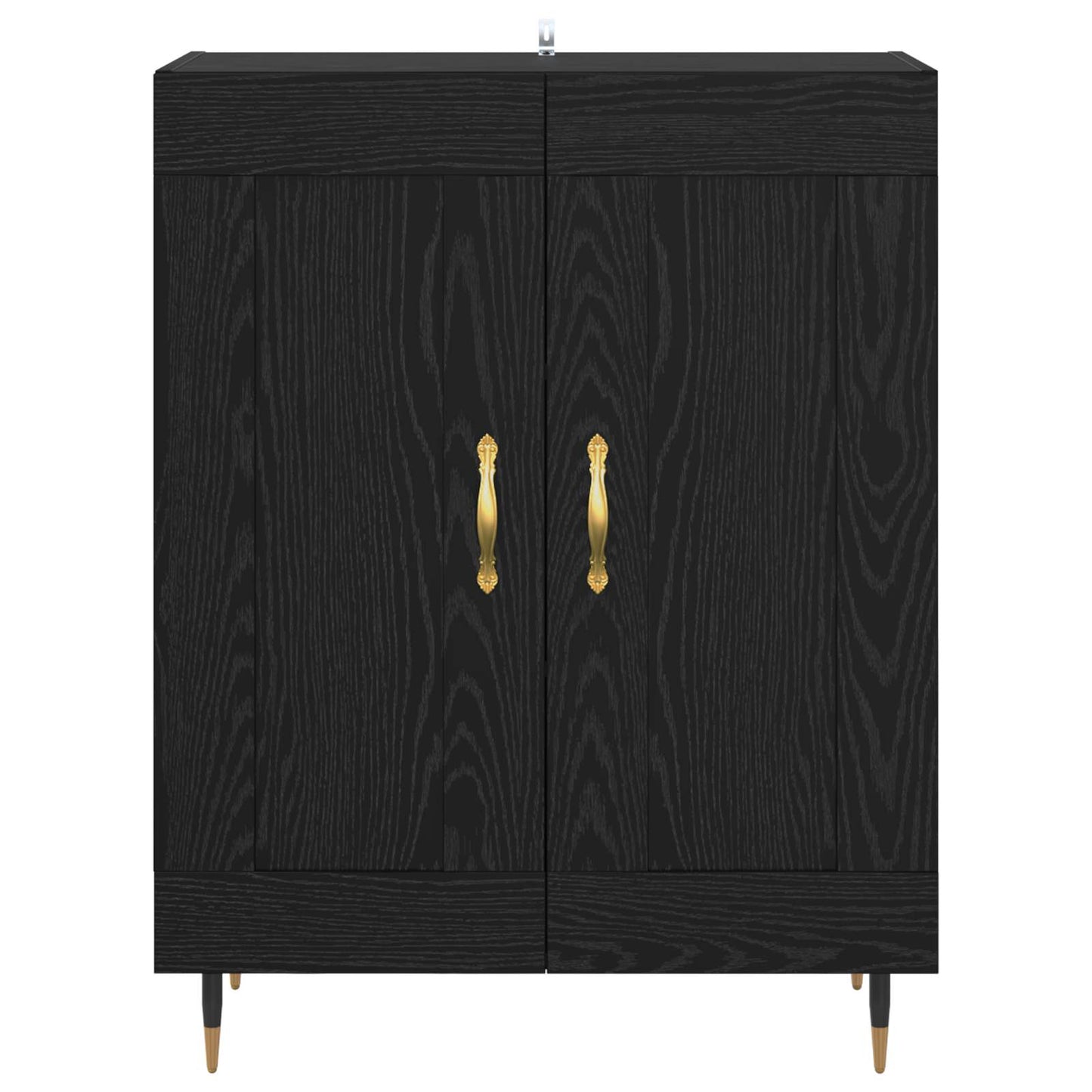 Sideboard Black Oak 69.5 x 34 x 90 cm Engineered Wood