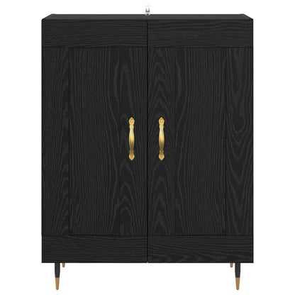 Sideboard Black Oak 69.5 x 34 x 90 cm Engineered Wood