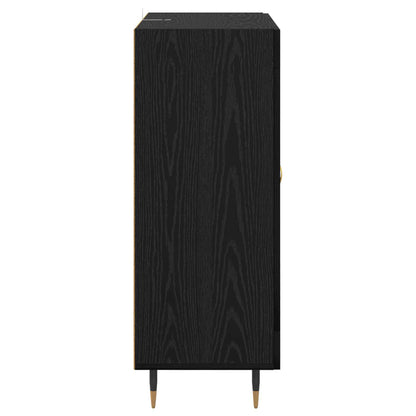 Sideboard Black Oak 69.5 x 34 x 90 cm Engineered Wood