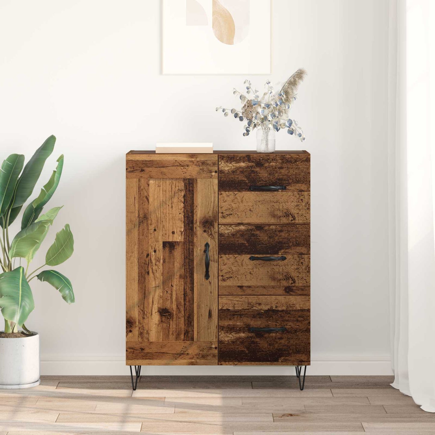 Sideboard Old Wood 69.5 x 34 x 90 cm Engineered Wood